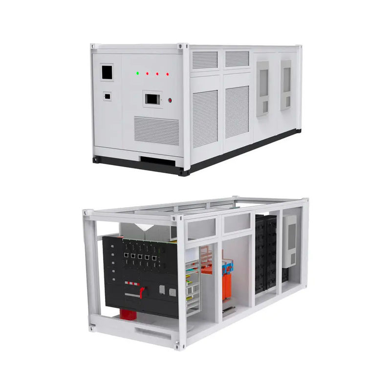 ESS 10 Tahun Masa Hidup Kabinet Baterai Luar Ruang 1MWh 5MWh 10MWh 20ft 40ft Container Solar Battery Energy Storage System