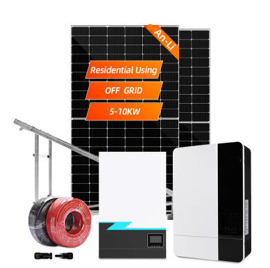 Sistem Energi Surya 3KW 5KW 10KW 20KW 30KW On Grid Off Grid Sistem Panel Surya Hibrida untuk Rumah