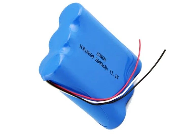 11.1V/12V 2600mAh 18650 baterai lithium IEC62133 Baterai robot vakum peralatan medis