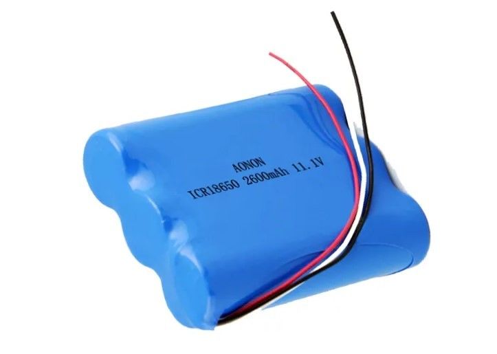 11.1V/12V 2600mAh 18650 baterai lithium IEC62133 Baterai robot vakum peralatan medis