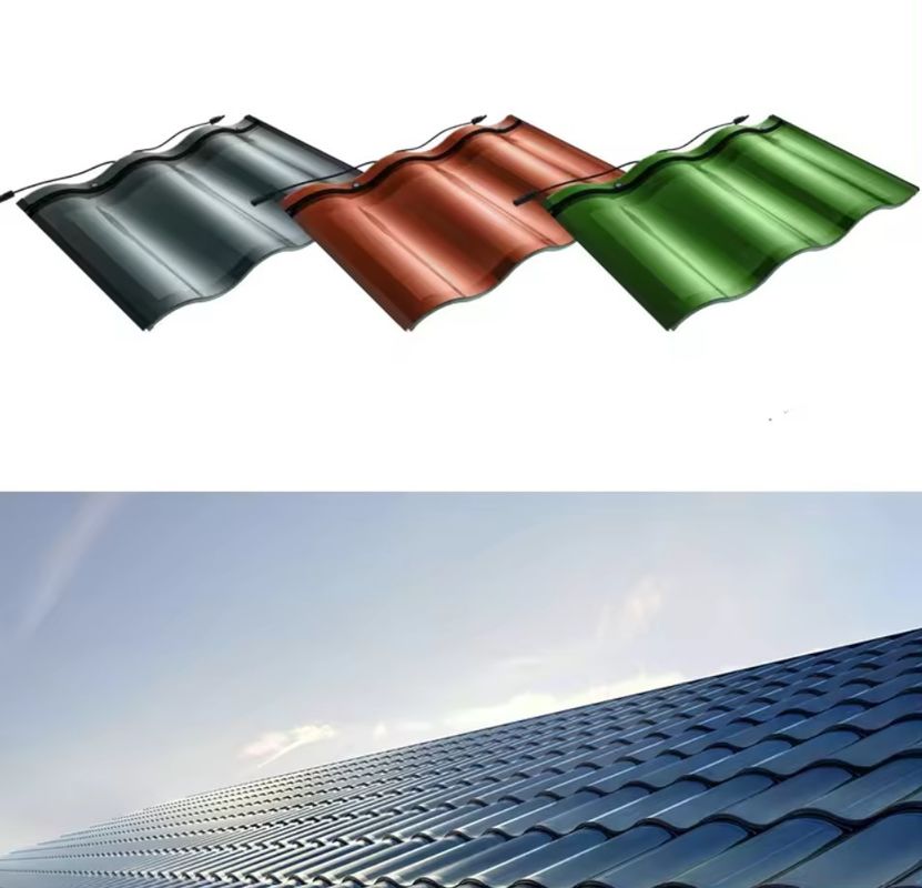 25W 28W 32W Tiga Lintang Genteng Surya Untuk Rumah Listrik Genteng Genteng Panel Surya