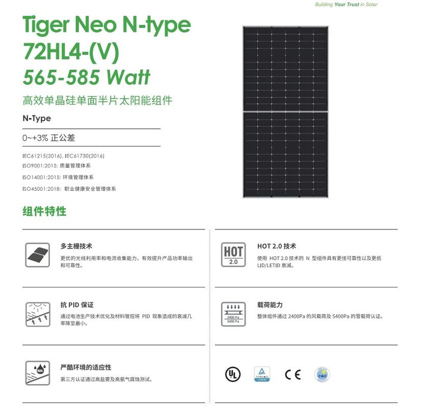 Jinko Solar Panel 550 watt 540w 545w 550w panel surya mono-facial jinko P-Type panel PV