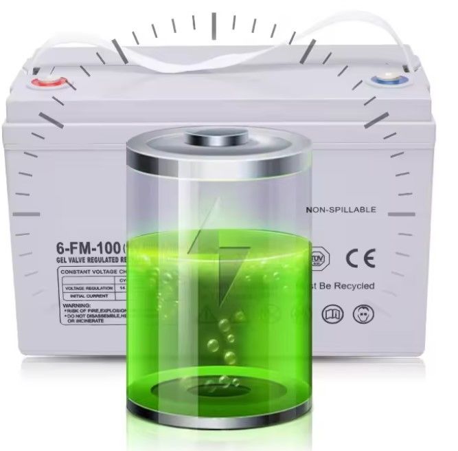 Deep Cycle Valve Regulated Rechargeable 65ah 75ah 85ah 100ah 150ah 200ah 12 Volt 12v Gel Baterai Asam Timah Solar Disegel